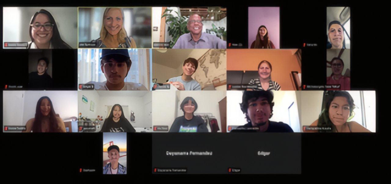 CSPcv scholars and mentors together on a Zoom group call